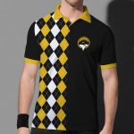 Argyle Golf  Fashion Pattern Polo Shirt Activewear For Sport Gift For Dad