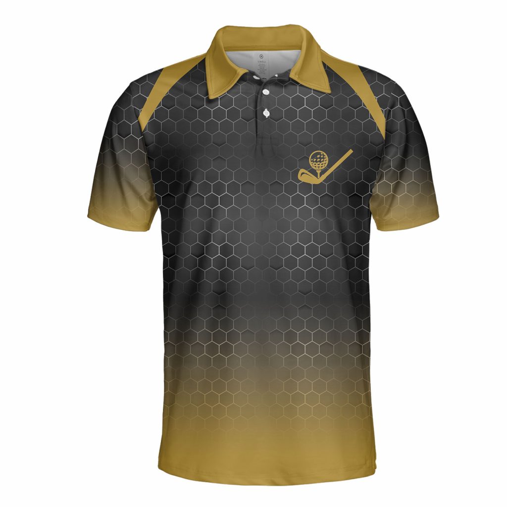 Strong Sports Style Honeycomb Motif Polo Shirt For Golfer Tennin Player Runner