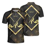 Golden Golf Led Polo Shirt Premium Idea Gift For Golfer Runner Love Sport Style