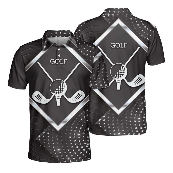 Grey Golf Led Polo Shirt Premium Idea Gift For Golfer Runner Love Sport Style
