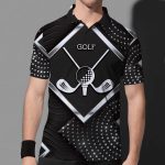 Grey Golf Led Polo Shirt Premium Idea Gift For Golfer Runner Love Sport Style