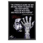 Black King Black Man Poster, African American Wall Art Home Decor Gift For Dad