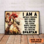 I Am A Spartan Poster Custom Name Unique Gift Warrior MArtial Art Lover Gift