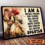 I Am A Spartan Poster Custom Name Unique Gift Warrior MArtial Art Lover Gift