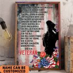 Veterans Are Sisters Mothers Grandmas Will Stand For Honor Poster Motivational Wall Art