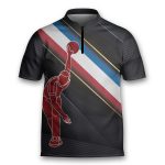 I Beat People With Three Fingers Polo Bowling Jersey Shirt