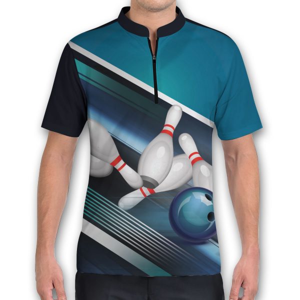 Life Is Like A Bowling Ball Polo Shirt Colorful Tenpin Bowling Jersey Shirt
