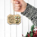 Let The Spirit Of God Gently Fill Our Hearts & Homes Wooden Ornament Christmas Tree Hangging