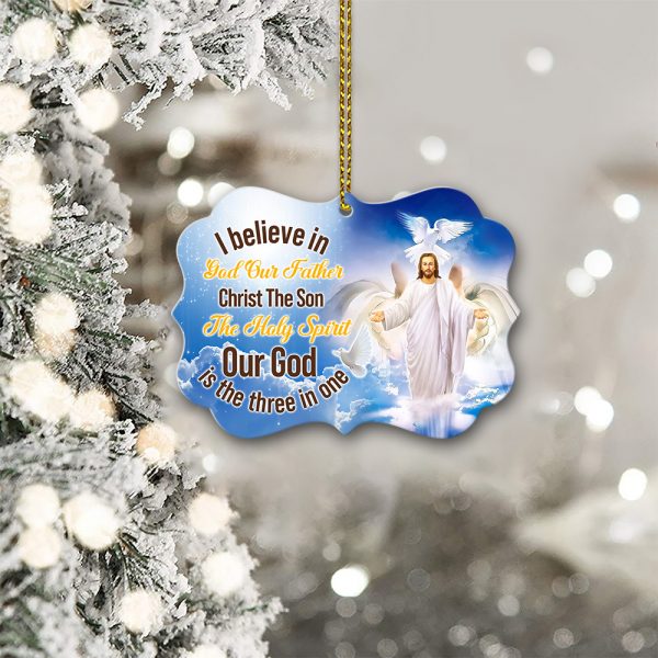 The Holy Spirit God- Our Father Wooden Ornaments Christmas Angle Gift
