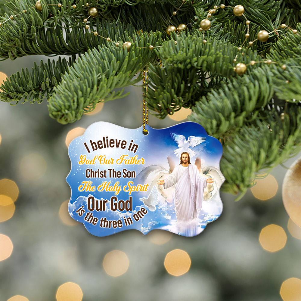 The Holy Spirit God- Our Father Wooden Ornaments Christmas Angle Gift