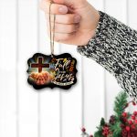 Fall For Jesus Wooden Ornaments Christmas Tree Hangging Thankgiving Gift