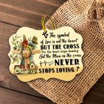 Adorable Cross The Symbol Of Love Is The Cross Wooden Ornament Christmas Gift