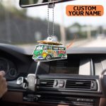 Hippie Van Trippy Vibe Peace with Love Car Ornament Christmas Tree Hangging