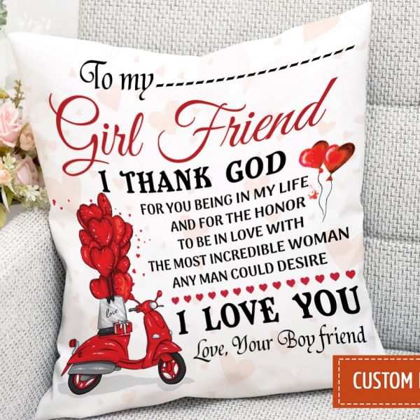 Personalized To My Girlfriend Best Gift For Girlfriend Birthday Pillow Case