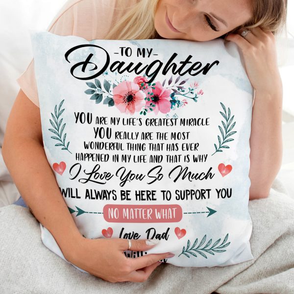 Personalized To My Daughter From Dad For Daughter Special Pillow Case