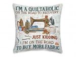 Quilting Lover Funny Gifts Sewing Patchwork Quilter Women Custom Name Pillow Case