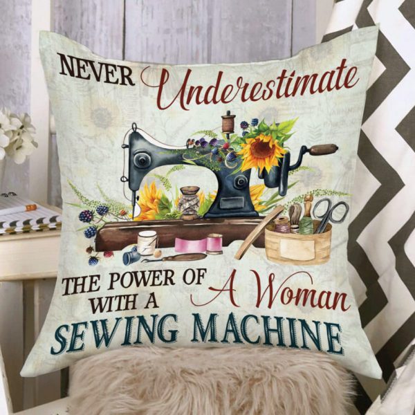 Sewer Quilter Sewing Sew Seamstress Gift The Power Custom Name Pillow Case