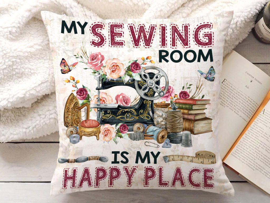 Sewing Quilting Sewer Quilt Seamstress Clothing Room Sewer Custom Name Pillow Case