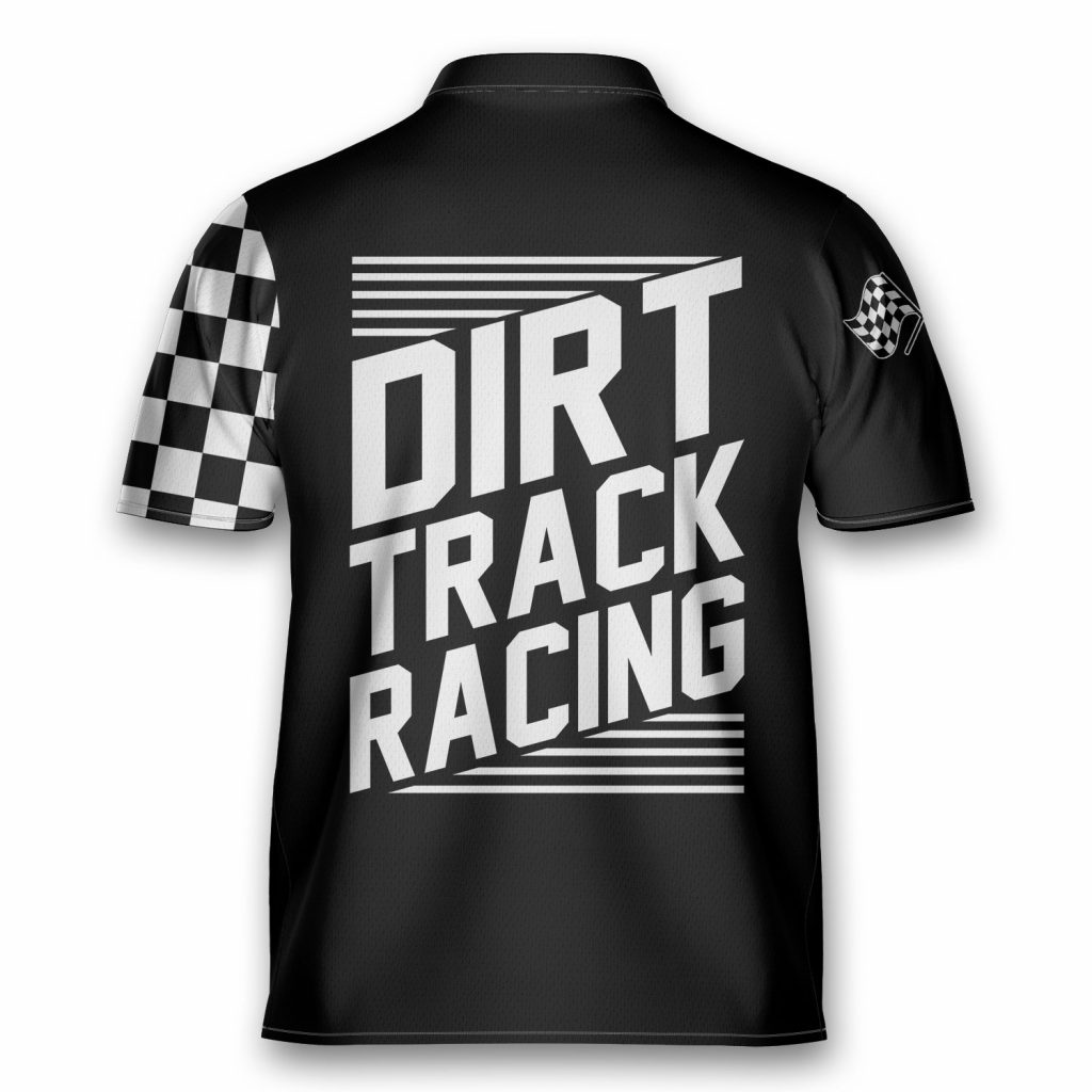 Racing Dirt Track Lover Customized Bowling Jersey Zipper Polo Shirt