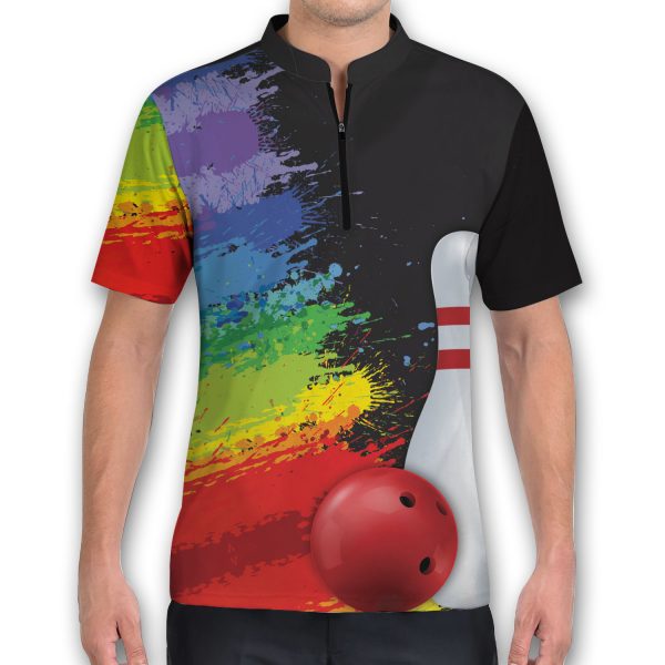 Bowling Lover Gay, Bowling Funny World’s Gayest Bowler Bowling Jersey Zipper Shirt