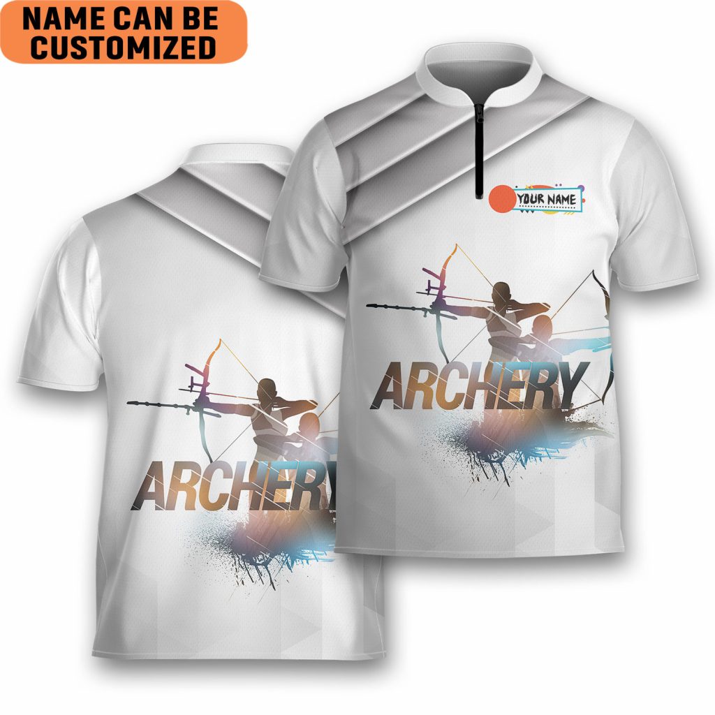 Personalized Apocalyptic Survival Skill Shooter Archery Jersey Zipper Shirt