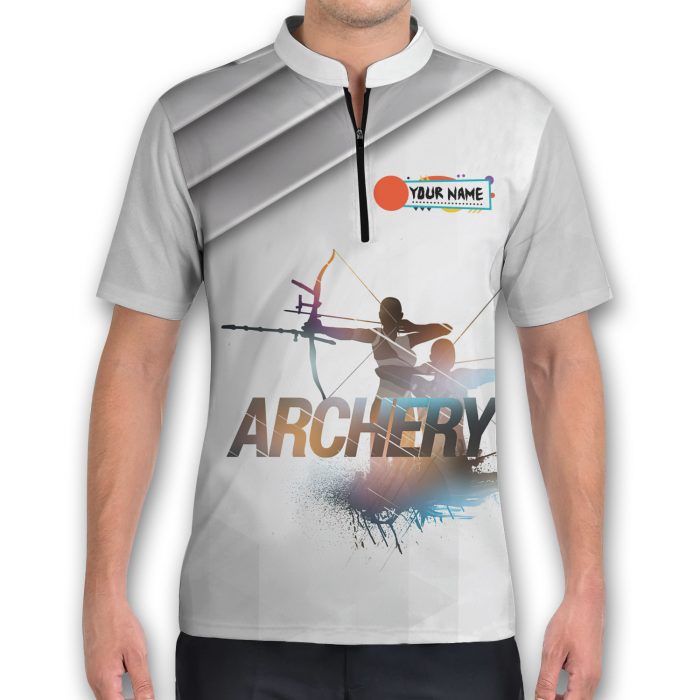 Personalized Apocalyptic Survival Skill Shooter Archery Jersey Zipper Shirt