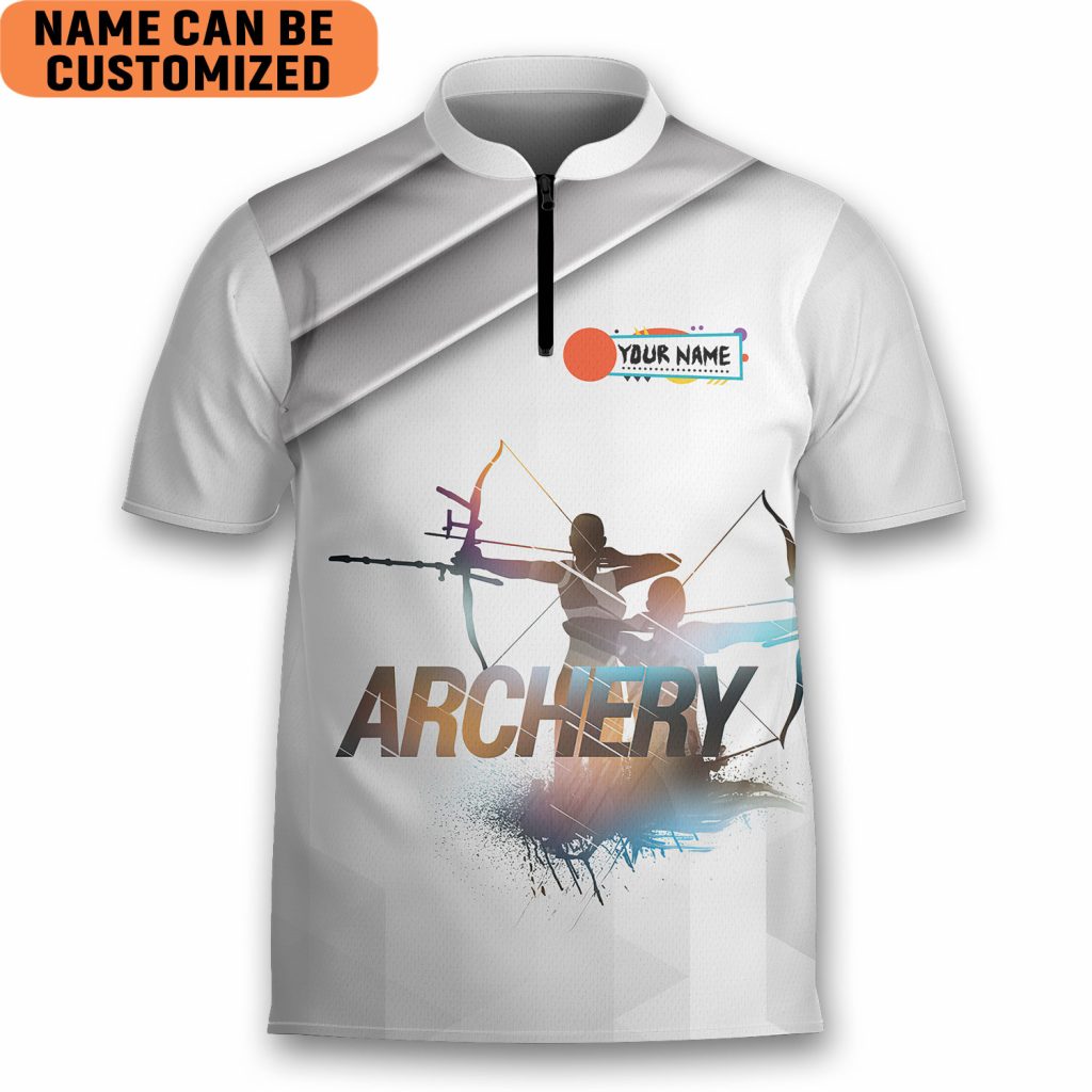 Personalized Apocalyptic Survival Skill Shooter Archery Jersey Zipper Shirt