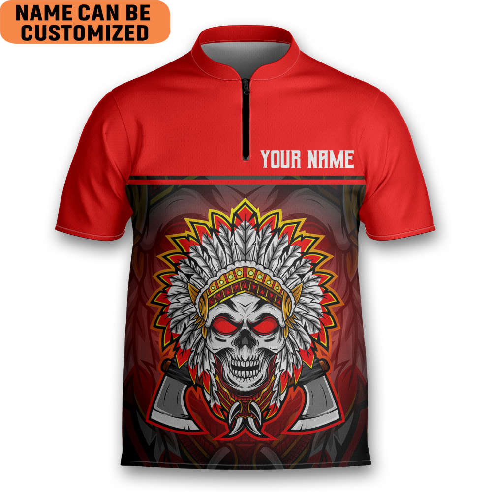 Black Tribe Design Native American Polo T-Shirt 3D