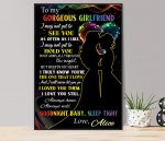 Lesbian Couple Custom Name Poster Couple Gift See You Hold You WallArt