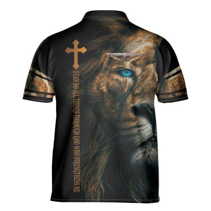 Custom Name Jesus Lion The King Aop Bowling Jersey Shirt For Men Christians Gift