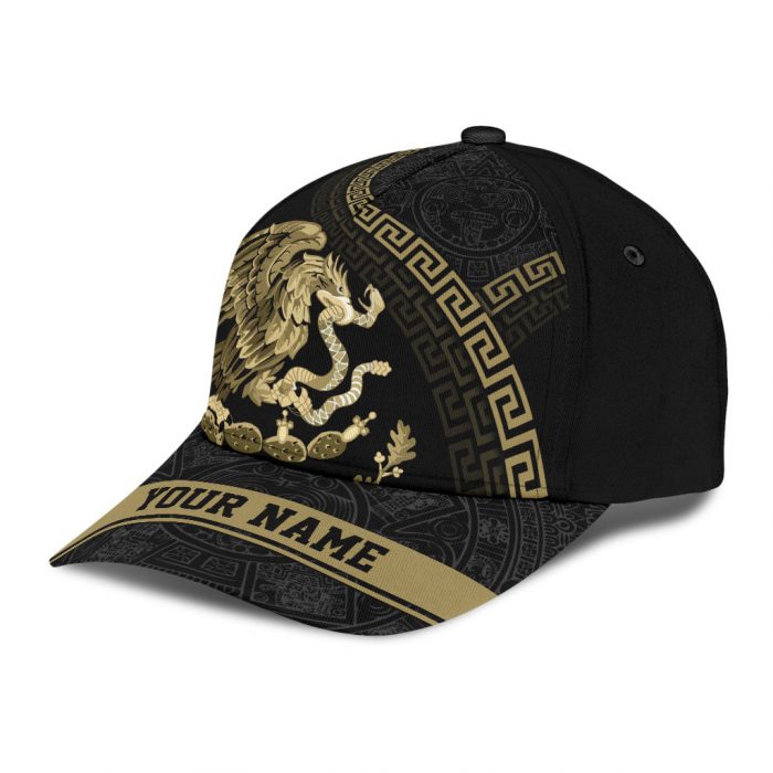 Personalized Mexico Aztec Gold D Classic Cap Dark Style Summer Gift