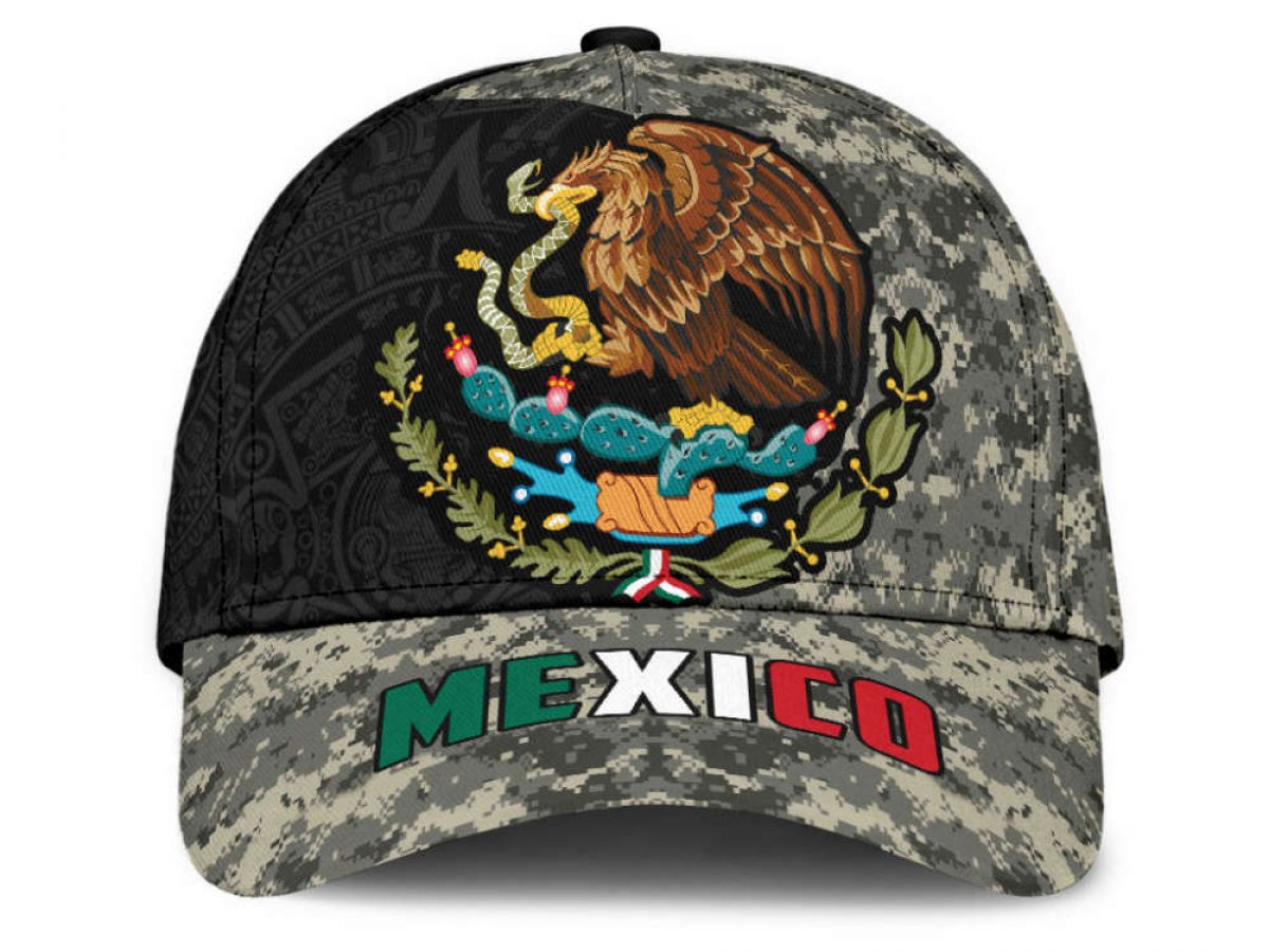 【ITZAVIBE】ITZ CAMO BALL CAP Mexican Aztec Pattern Camo Baseball Cap Summer Hat & Aztec