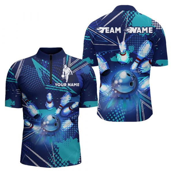 Custom Personalized Flame Bowling Jersey For Team Bowling Lover