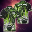 Personalized Flame Bowling Jersey For Team – Shirt for Bowling Lover
