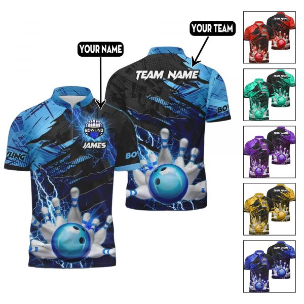 Personalized Flame Bowling Jerseys For Team – Shirt for Bowling Lover