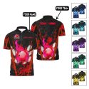 Personalized Flame Bowling Jerseys For Team – Shirt for Bowling Lover