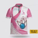 Personalized Breast Cancer Bowling Jersey Gift for Bowling Lovers