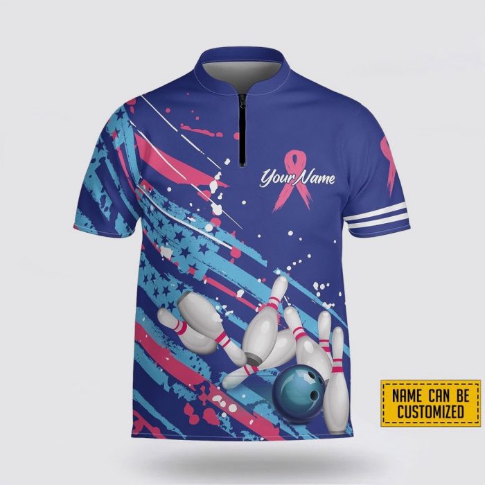 Personalized Breast Cancer Bowling Jersey Gift For Bowling Lovers