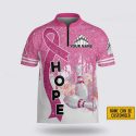 Personalized Breast Cancer Bowling Jersey Gift for Bowling Lovers