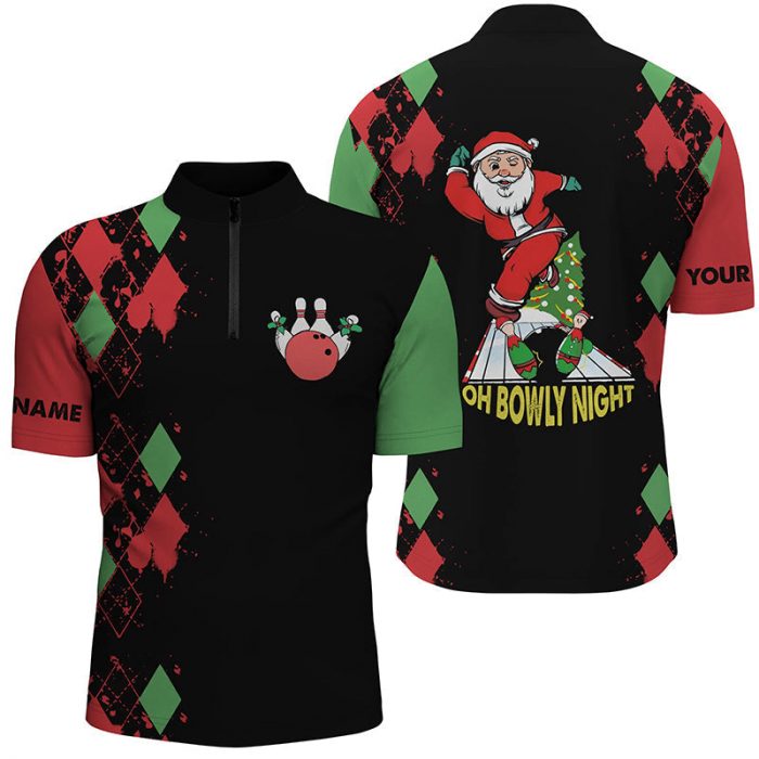 Personalized Christmas Bowling Jersey Unisex Gift For Bowling Lovers