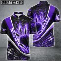 Personalized Skull Flame Bowling Jersey For Team Gift for Bowling Lovers