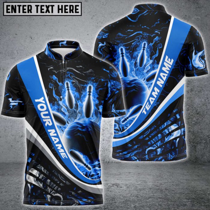 Personalized Skull Flame Bowling Jersey For Team Gift For Bowling Lovers