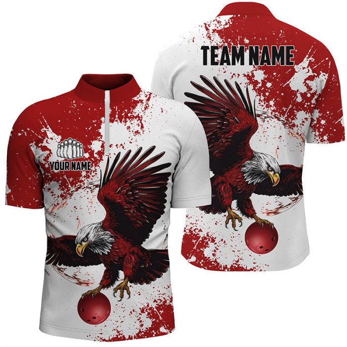 Custom Bowling Shirts Team’S Name Bowlers Shirt For Women, Eagle Bowling Jerseys  Gift For Bowler Bowling Player