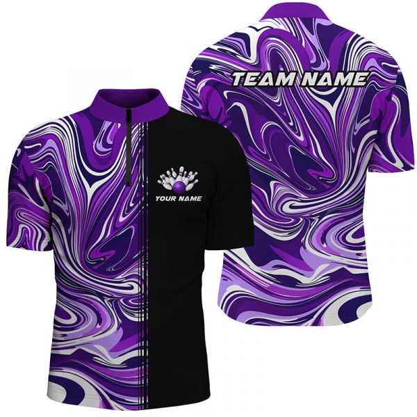 Blue Thunder Lightning Custom Strike Unisex Bowling Team Shirts, Unisex Bowling Jerseys Gift for Bowler Bowling Player