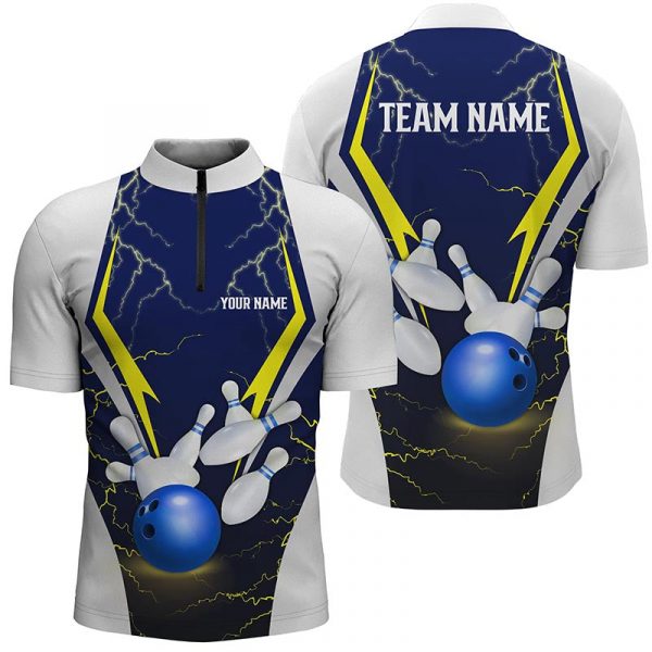 Custom American Flag Skull Bowling Shirts For Men And Women, Patriotic Team Bowling Jerseys Gift for Bowler Bowling Player