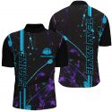 Strike in Style with Custom Blue & Purple Bowling Team Shirts – Camo Unisex Jerseys