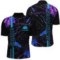 Stylish Blue & Purple Bowling Shirts for Men & Women Custom Camo Team Jerseys