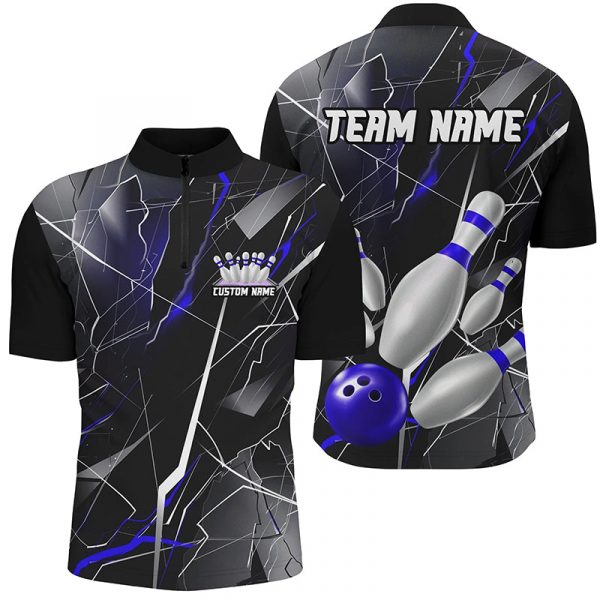 Strike in Style with Custom Black and Green Unisex Bowling Tournament Team Shirts and Jerseys – Bowling Ball and Wings Designs