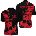 Stylish Custom Black And Red Bowling Team Shirts For Men And Women League Jerseys