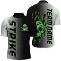 Shop Custom Strike Bowling Team Shirts – Green Skull Jerseys for Men & Women Team Name Included